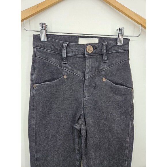 New One Teaspoon Preachers High Waist Jeans Womens 22 Black Swan Skinny - Picture 3 of 10